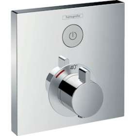 Set de finition mit therm ShowerSelect E encastré avec robinet d'arrêt chromé|Hansgrohe-HA315762000