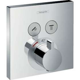 Set finition mitigeur thermostatique ShowerSelect E encastré 2 fonctions, chromé|Hansgrohe-HA315763000