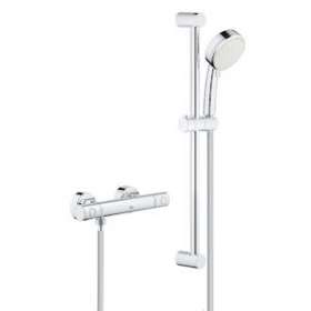 Ensemble de douche thermostatique Grohtherm 800 Cosmopolitan Chromé|Grohe-GO234768000