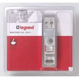 Minuterie pour lampes à incandescence et halogènes - 16A - 1 module DIN|Legrand-LEG092758