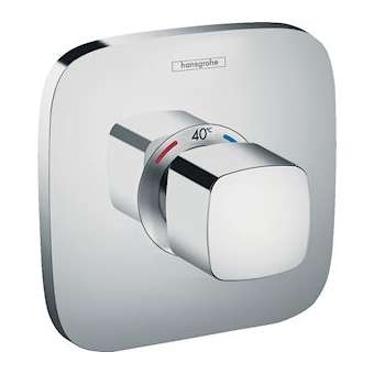 Set de finition pour mitigeur thermostatique E encastré haut débit chromé|Hansgrohe-HA315706000