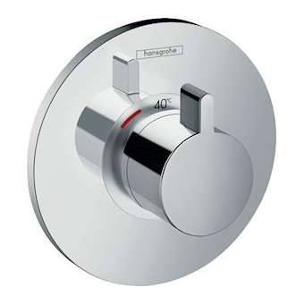 Set de finition pour mitigeur thermostatique S encastré haut débit chromé|Hansgrohe-HA315756000