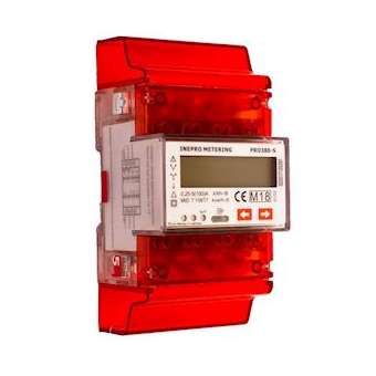 Compteur électrique modulaire triphasé/tétra 100 A double tarif Certifié MID|Polier ingenierie-POIPRO380SDC