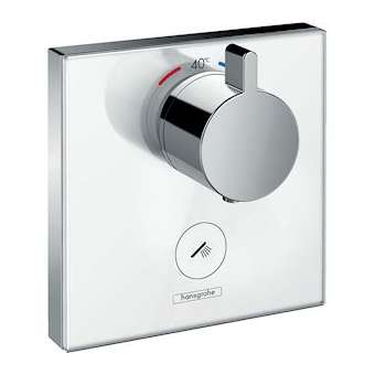 Set fin mit therm enc haut débit, sortie permanente et robinet d'ar blc/chromé|Hansgrohe-HA315735400
