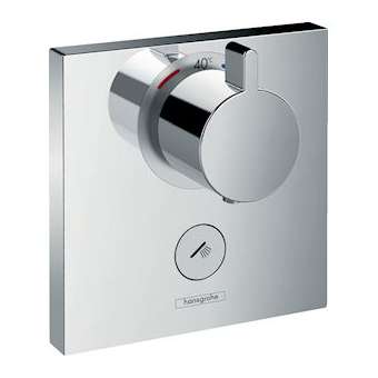 Set fin mit therm enc haut débit, sortie permanente et robinet d'ar chromé|Hansgrohe-HA315761000