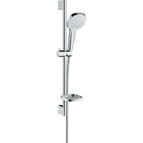 Set Croma Select E 110 Vario / Unica'Croma 0,65m avec porte-savon blanc/chromé|Hansgrohe-HA326586400