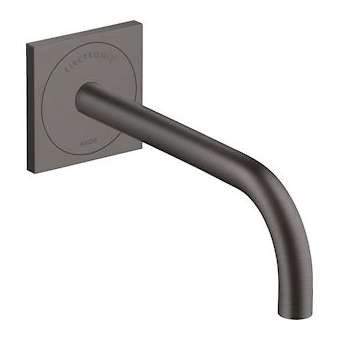 Mitigeur de lavabo électronique encastré mural, bec 225 mm noir chromé brossé|Hansgrohe-HA338120340