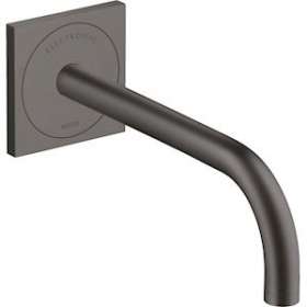 Mitigeur de lavabo électronique encastré mural, bec 225 mm noir chromé brossé|Hansgrohe-HA338120340