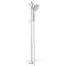 Ensemble de douche 3 jets avec barre Euphoria 110 Champagne Chromé