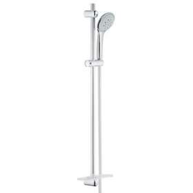 Ensemble de douche 3 jets avec barre Euphoria 110 Champagne Chromé|Grohe-GO227227001