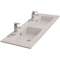 Plan vasque céramique COMBI L1200 P460 - 2 cuves