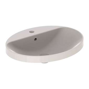 Vasque à enc. Geberit VariForm ov, plage rob., 60x48, trop-plein, Blanc|Geberit-GBR500.724.01.2