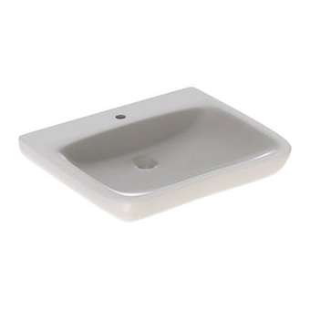 Lavabo Geberit Renova Comfort, adapté PMR, 65x55cm, ss trop-plein, Blc|Geberit-GBR258567000