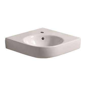 Lavabo d'angle Geberit Renova Compact, 69.5x61.5cm, avc trop-plein, Blc|Geberit-GBR226150000