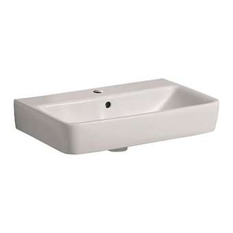 Lavabo Geberit Renova Compact, 60x37cm, avc trop-plein, Blc|Geberit-GBR226160000