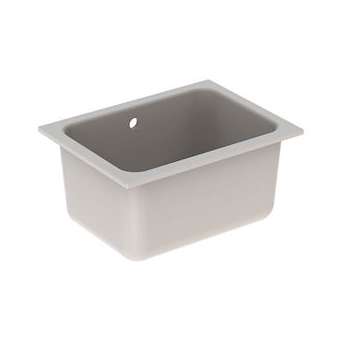 Cuve de laboratoire Geberit Publica Laboratory: 60x45 Trop- pleinVisible Blanc|Geberit-GBR500.921.00.1