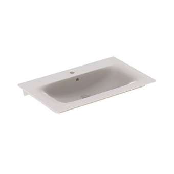 Lavabo pour meuble Geberit Renova Plan, 80x48cm, avc trop-plein, Blc|Geberit-GBR122280000