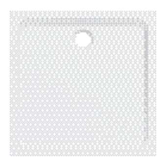 Receveur de douche carré Geberit Melua: Blanc / Mat, 90x90x3.5cm|Geberit-GBR00091100777G