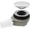 Bonde rec douch Geberit D90 av cache, garde eau 50mm, sortie PVC d40mm chro bri|Geberit-GBR150.557.21.1