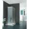 Paroi angle coulissante EQUI EIANG L90 1.9M argent poli v.clair clean