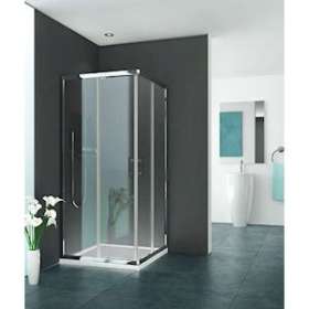 Paroi angle coulissante EQUI EIANG L90 1.9M argent poli v.clair clean|Roth france-OTH1406000088