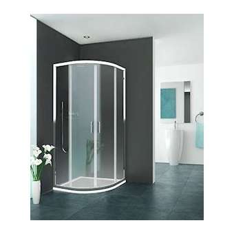 Paroi arrondie coulissante EQUI EIARR L90 1.9M argent poli v.clair clean|Roth france-OTH1406000250
