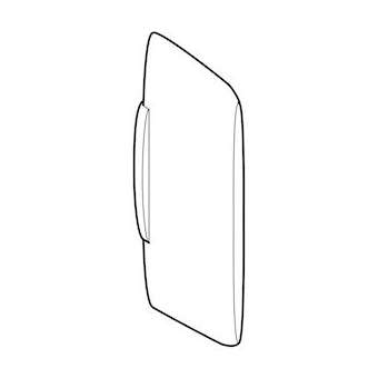 Séparation d'urinoirs Geberit en matière synthétique: blanc alpin|Geberit-GBR243.406.11.1