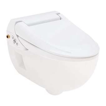 Pack Geberit AquaClean 4000 abattant avec WC suspendu: blanc alpin|Geberit-GBR146.135.11.1