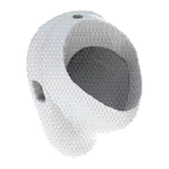 Urinoir Geberit Blagnac 2, arrivée par le haut, sortie vers le bas: T35.5cm|Geberit-GBR00358000000100