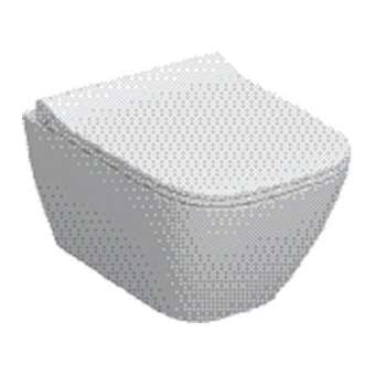 Pack WC suspendu Geberit Smyle Square, compact, caréné, Rimfree, avec abattant|Geberit-GBR501.619.00.1