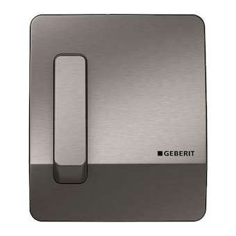 Commande d'urinoir Geberit pneumatique Highline: Brossé|Geberit-GBR115.558.00.1