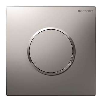 Commande d'urinoir Geberit pneumatique type 10: chromé mat, chromé brillant|Geberit-GBR116.015.KN.1