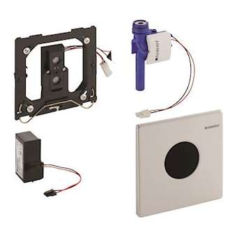 Commande d'urinoir Geberit électronique secteur Mambo: Brossé|Geberit-GBR116.023.FW.1