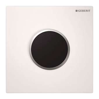 Commande d'urinoir Geberit électronique secteur type 10: blanc, chromé mat|Geberit-GBR116.025.KL.1