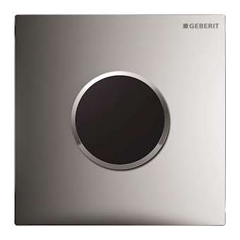 Commande d'urinoir Geberit électronique secteur type 10: chr mat, chr bri|Geberit-GBR116.025.KN.1