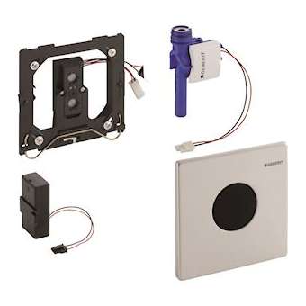 Commande d'urinoir Geberit électronique pile Mambo: Brossé|Geberit-GBR116.033.FW.1