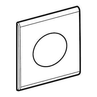 Plaque de fermeture Geberit Samba: chromé brillant|Geberit-GBR241.921.21.1