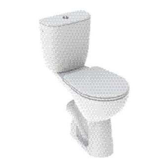 Pack WC au sol Geberit Bastia SH surélevé, abattant standard, blc|Geberit-GBR08328000000201