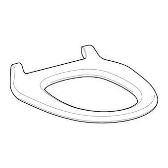Lunette d'abattant pour Geberit Balena 8000plus / 8000: blanc alpin|Geberit-GBR250.066.11.1