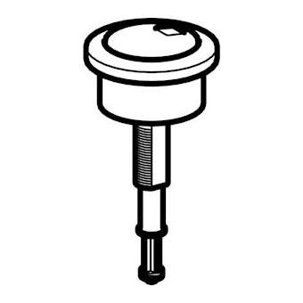 Poussoir Geberit mécanisme chasse type 280: double touche, Chromé brillant|Geberit-GBR274.006.KG.1