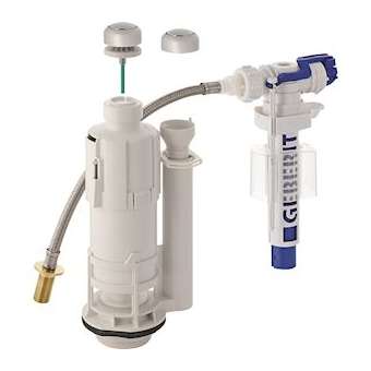 Mécanisme chasse complet Geberit type 220-380 STI ali uni 3/8' laiton: Chr bri|Geberit-GBR283.006.21.2