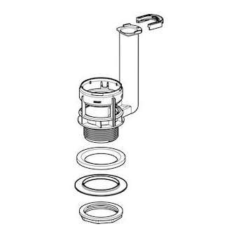 Bassin Geberit pour mécanisme de chasse type 290|Geberit-GBR243.322.00.1