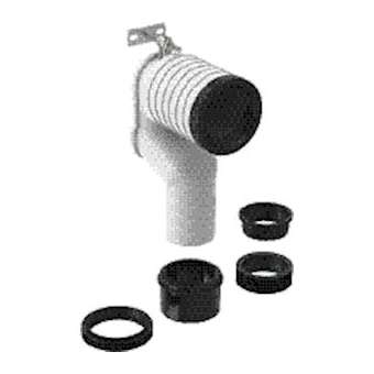Pack coude de raccordement en PGeberit pour WC au sol: d90mm|Geberit-GBR131.081.11.1