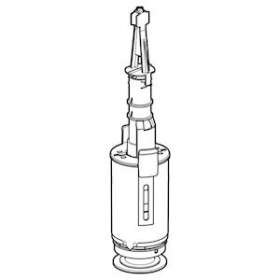 Mécanisme chasse Geberit réservoir apparent AP128, rinçage interrompable|Geberit-GBR243.630.00.1