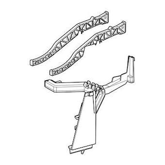 Support de levier Geberit pour réservoir apparent AP128|Geberit-GBR243.761.00.1