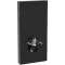 Panneau Geberit Monolith WC sus 101 cm: verre noir aluminium chromé noir|Geberit-GBR131.021.SJ.6