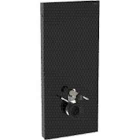 Panneau Geberit Monolith WC sus 114 cm: verre noir aluminium chromé noir|Geberit-GBR131.031.SJ.6