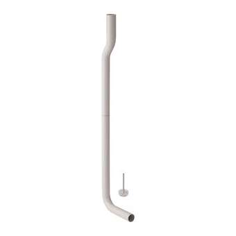 Kit coude chasse 90DEG Geberit contre-coudé: d50mm, A9cm, Blanc|Geberit-GBR118.018.11.1