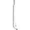 Kit coude chasse 90DEG Geberit contre-coudé: d50mm, A9cm, Blanc