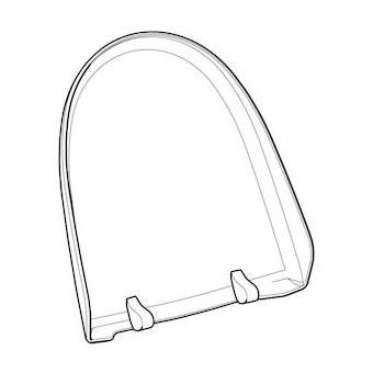 Couvercle d'abattant pour Geberit AquaClean 8000plus / 8000: blanc alpin|Geberit-GBR250.067.11.1